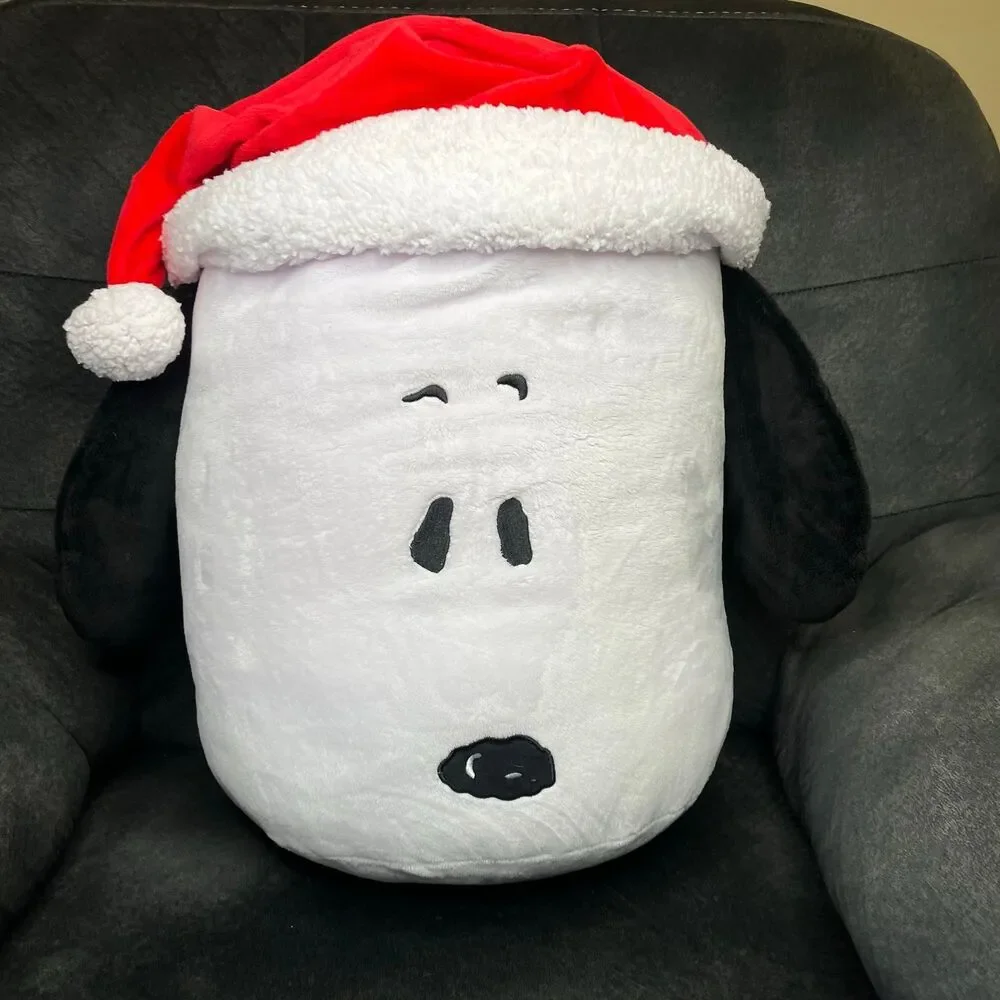 Christmas Peanuts 18” Tall Snoopy With Santa Hat Large Plush Rare HTF